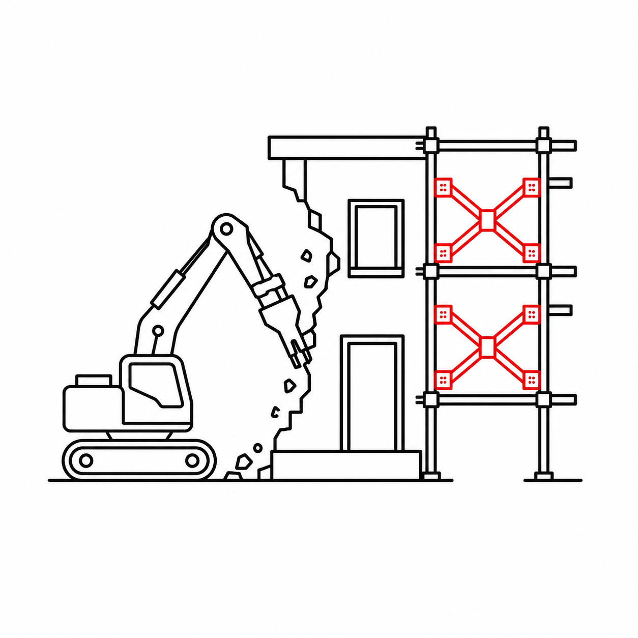 解体足場