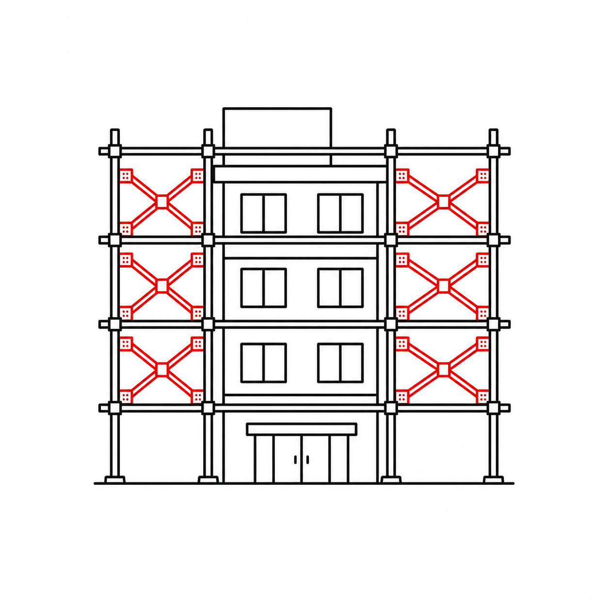 改修足場